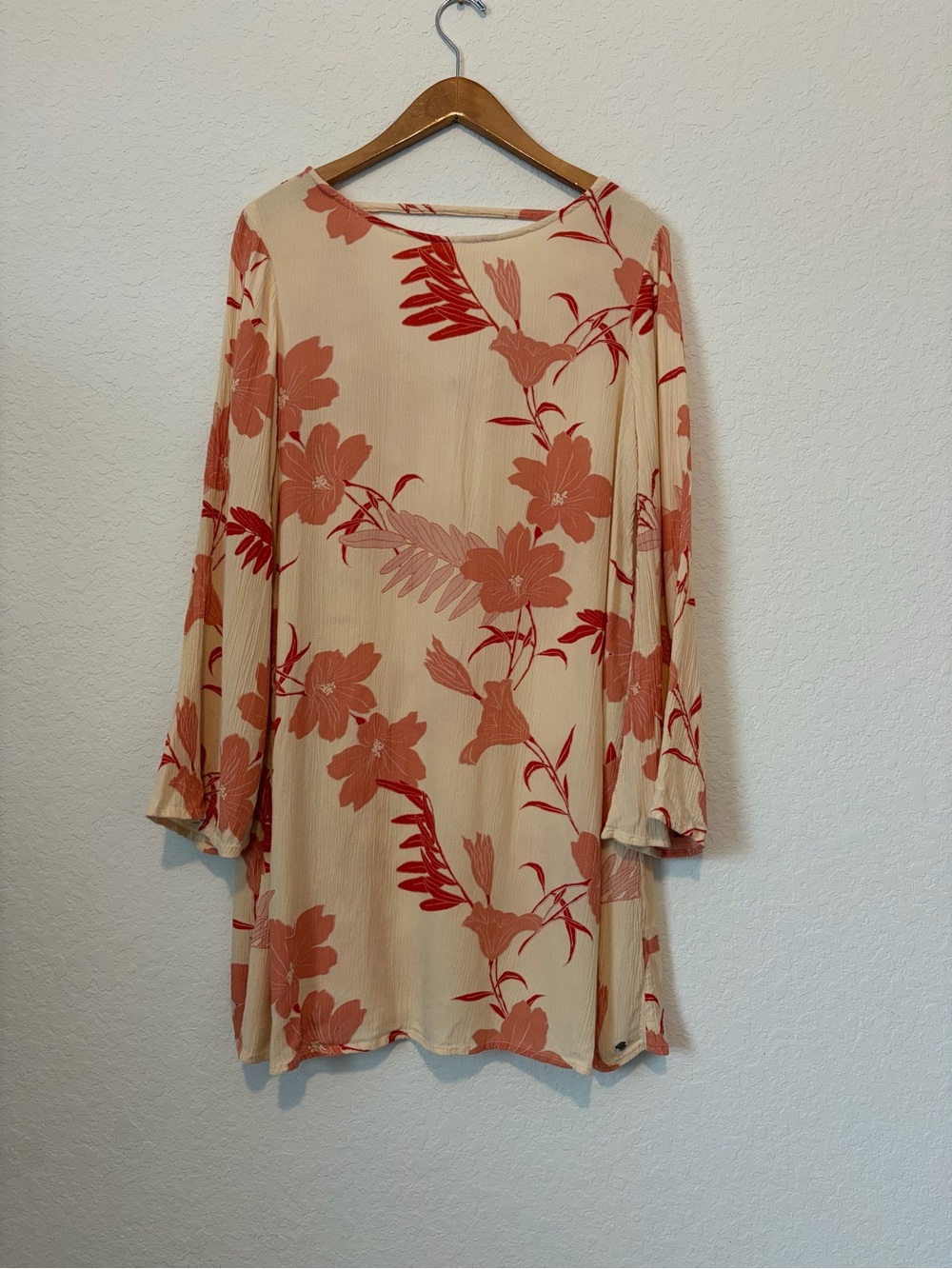 Roxy Scoop Neck Long Sleeve Dress